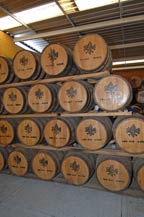 oak barrels for aging tequila - partida distillery