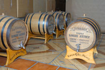 baricas filled with 20 liters of sangre azteca  tequila